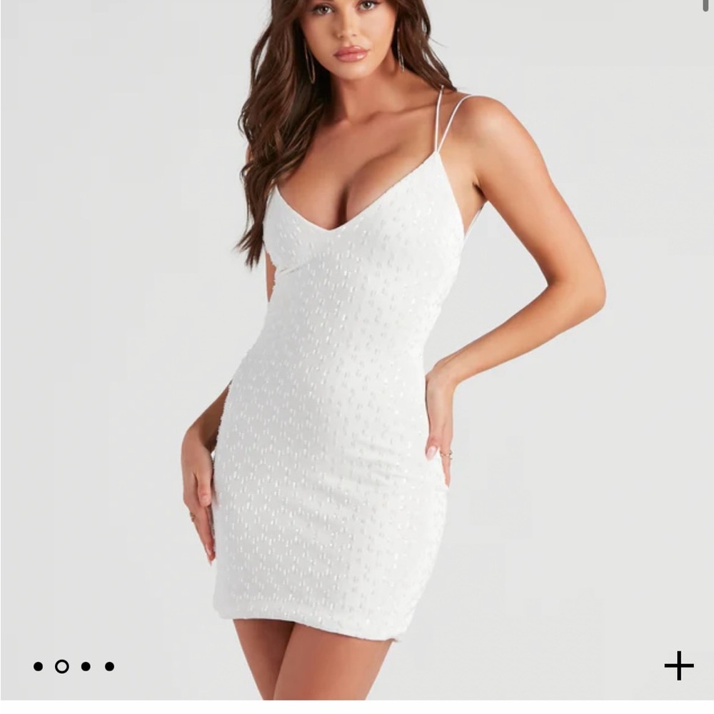 Body con rhinestone dress